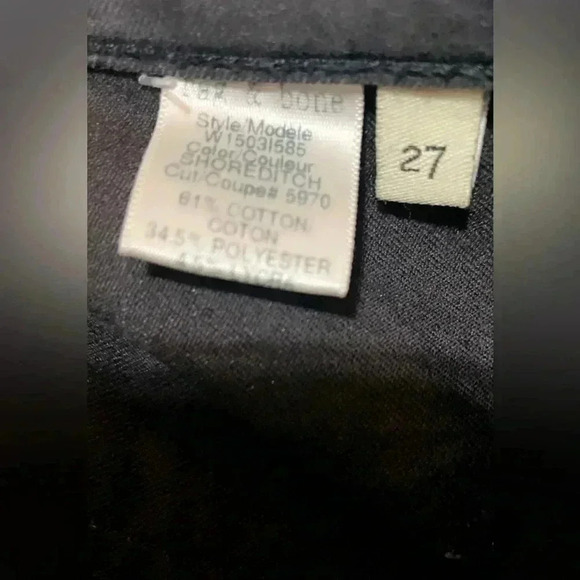 Rag  and bone heritage skinny shore ditch stretch dark 5 pcket denim jean 27 - Picture 5 of 5